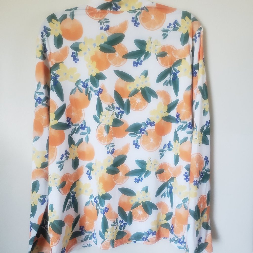 TAIL Women's Fun in the Sun Happy Long Sleeve 3/4 Zip - Orange Crush - XXL - Picture 5 of 13